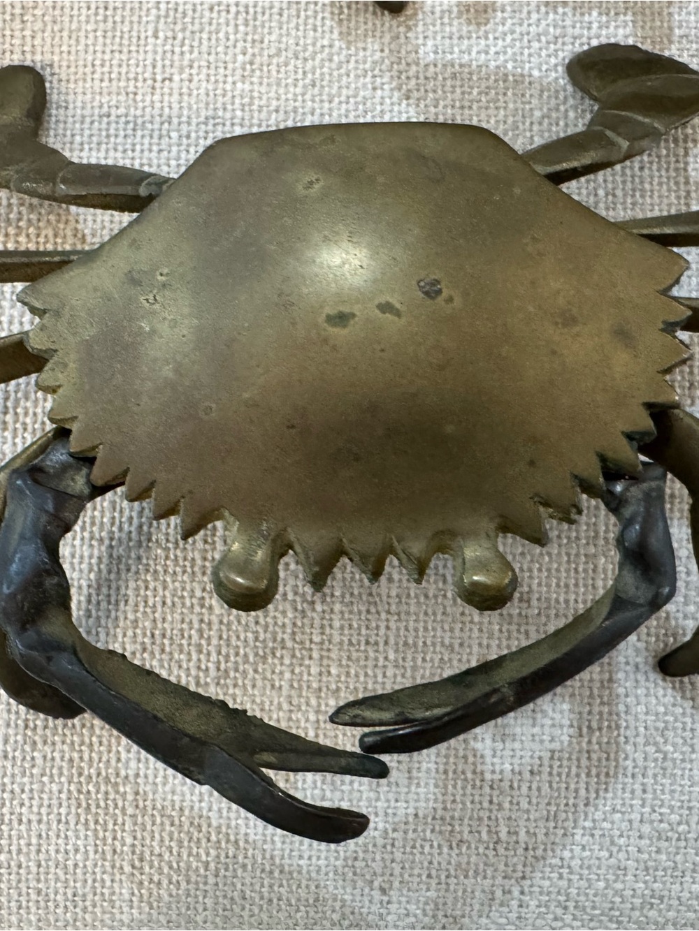 3 Bronze Crab Ash Trays Sculpture Figure 7x3 1/2” - Picture 3 of 11